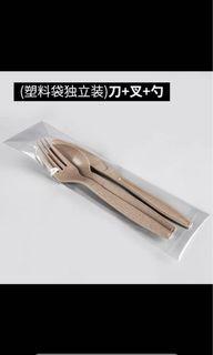 Plastic cutlery set (100set)