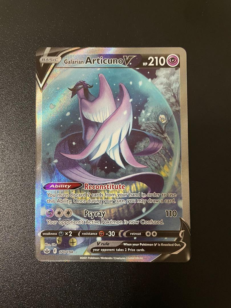 Galarian Articuno V - 170/198 - Full Art Ultra Rare - Pokemon