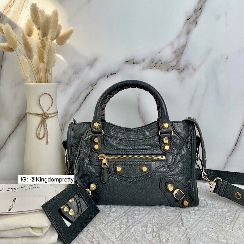 Balenciaga mini sale city gold