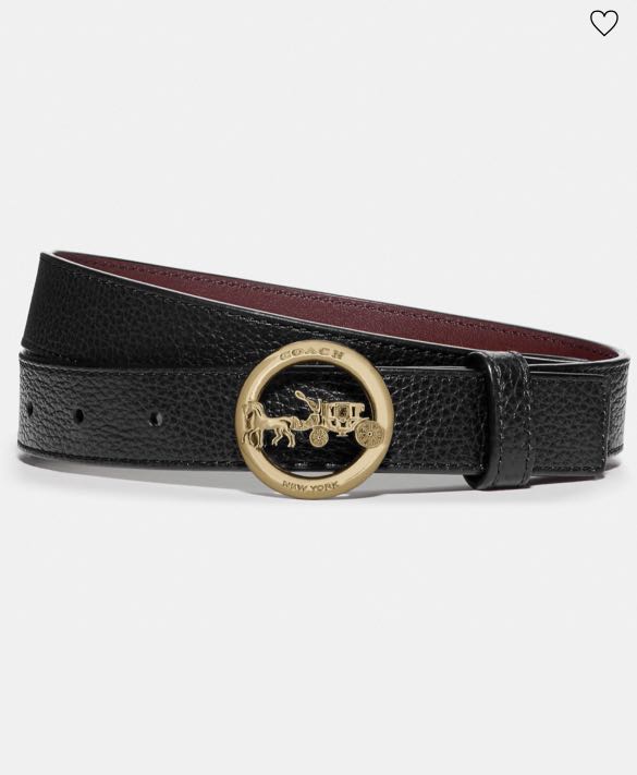 (PREORDER) COACH HORSE AND CARRIAGE BELT, Women's Fashion, Watches