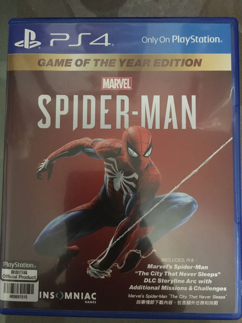 PS4 Game spider man 蜘蛛俠, 電子遊戲, 電子遊戲, PlayStation