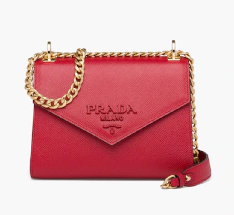 Saffiano Leather Prada Monochrome Bag, Luxury, Bags & Wallets on Carousell