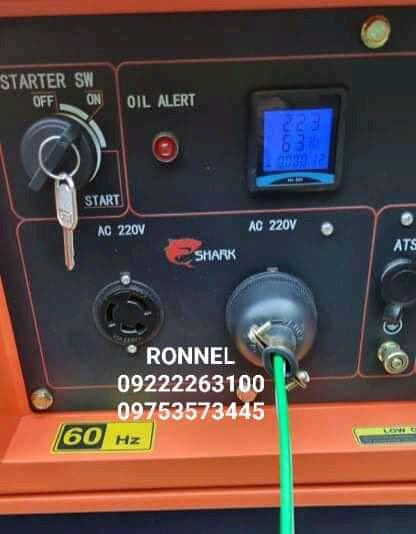 SHARK 10kva ATS - READY DIESEL SILENT TYPE (Category: Looking For) located in Valenzuela. Submitted by ronnelpowertools (Listing ID 1138880901, Image 2). Description: Price - 75k DR SHARK 10kva ATS - READY DIESEL SILENT TYPE Model - SG1000S Cooling system - Aircooled Single Phase 4-stroke direct injection Starting system - Electric key Start Rated Frequency - 60Hz Rated Power - 8.5kva Max Power - 10kva Rated Speed - 3600 rpm Rated Current - 55/27