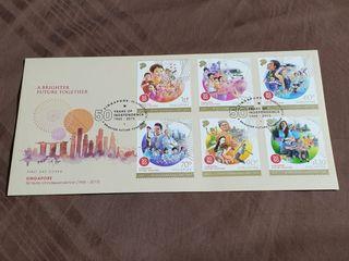 Singapore 50 Years Of Independence 1965-2015 (6 Stamps)