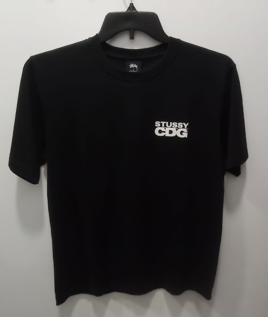 STUSSY x CDG T-SHIRT, Fesyen Pria 