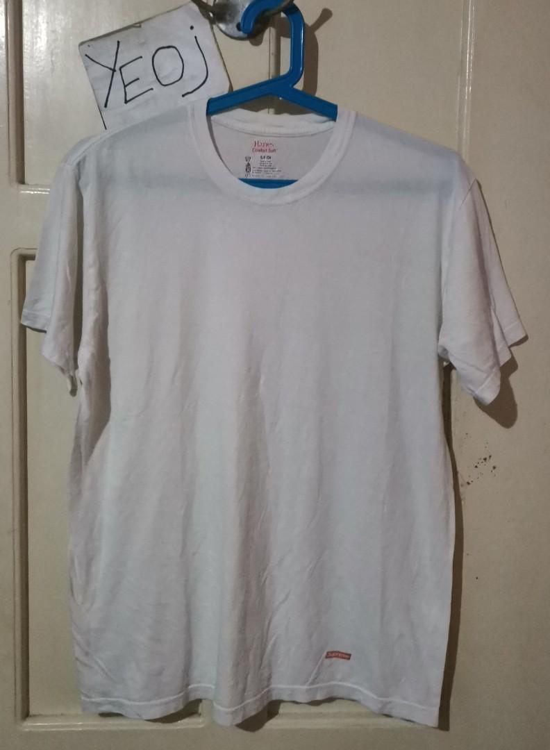 Supreme hanes deals tee fit