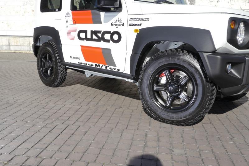 Suzuki Jimny Cusco front top struts , braces support and wide bodykit