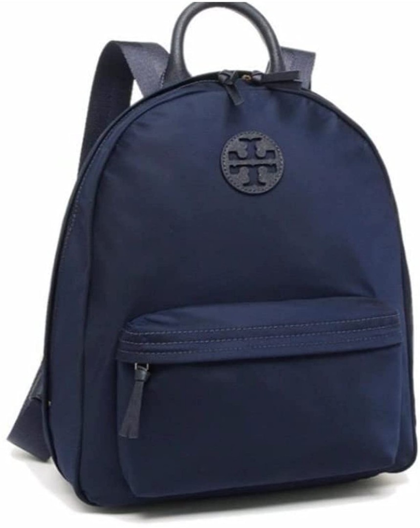 Tory Burch 82518 Navy Blue Gold Hardware Ella Nylon Womens Backpack,  Women's Fashion, Bags & Wallets, Backpacks on Carousell