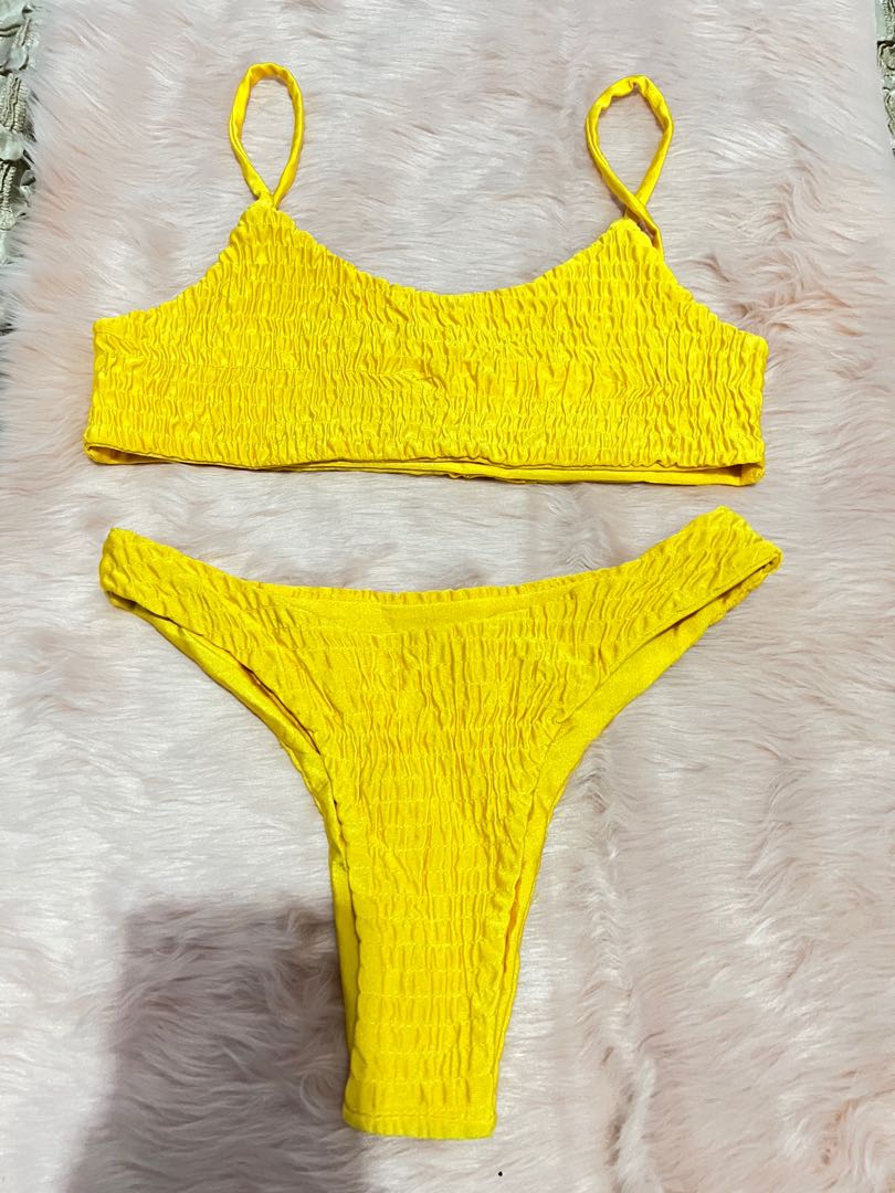 Two piece Yellow Bikini, Women's Fashion, Swimwear, Bikinis & Swimsuits