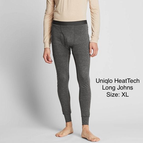 Uniqlo Heattech Ultra Warm Long Johns XL Black, Men's Fashion, Activewear  on Carousell