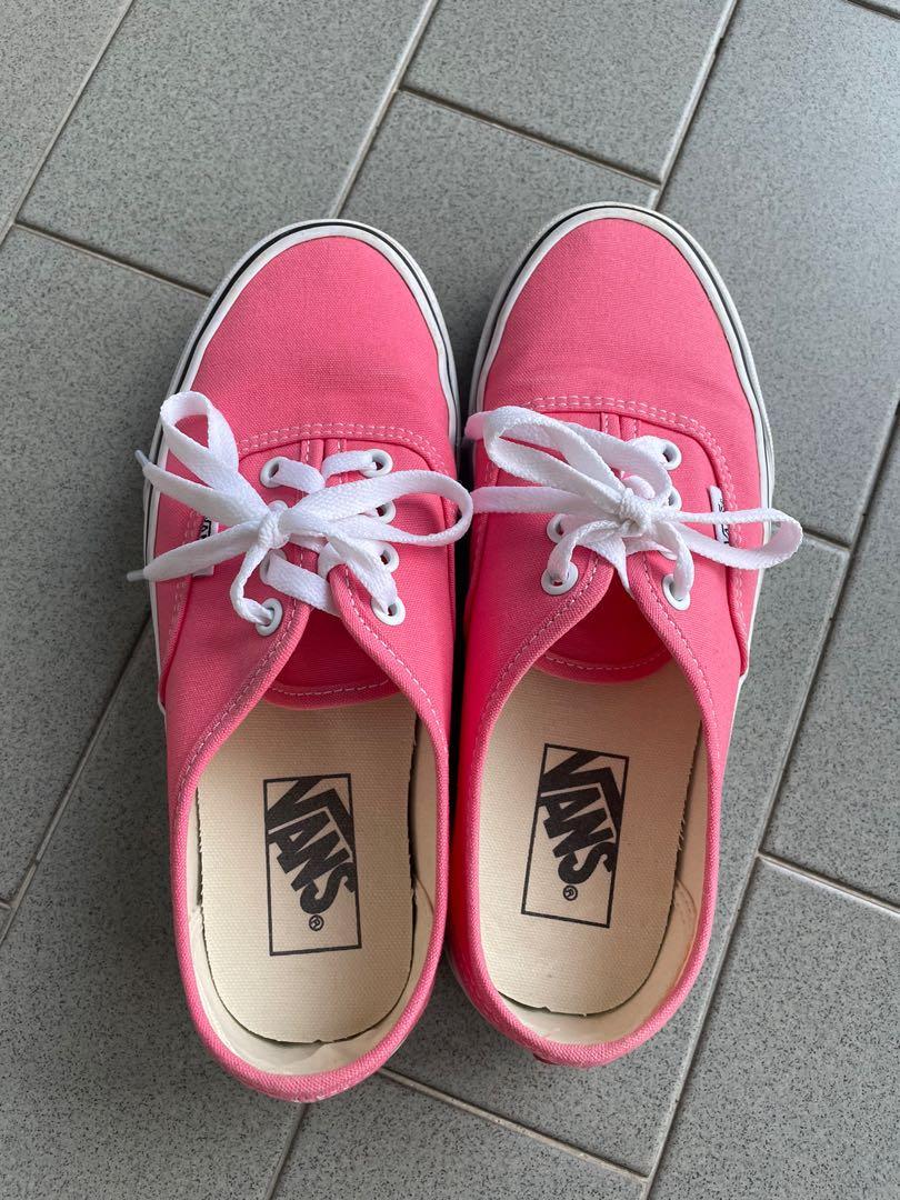 Vans authentic rosa neon top
