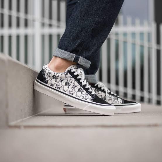 vans old skool 36 dx skulls