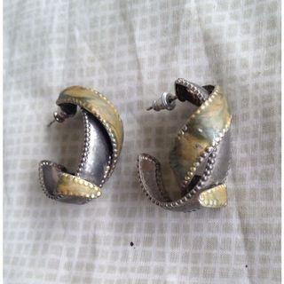 Vintage Abstract Twisted Hoop Fashion Earrings