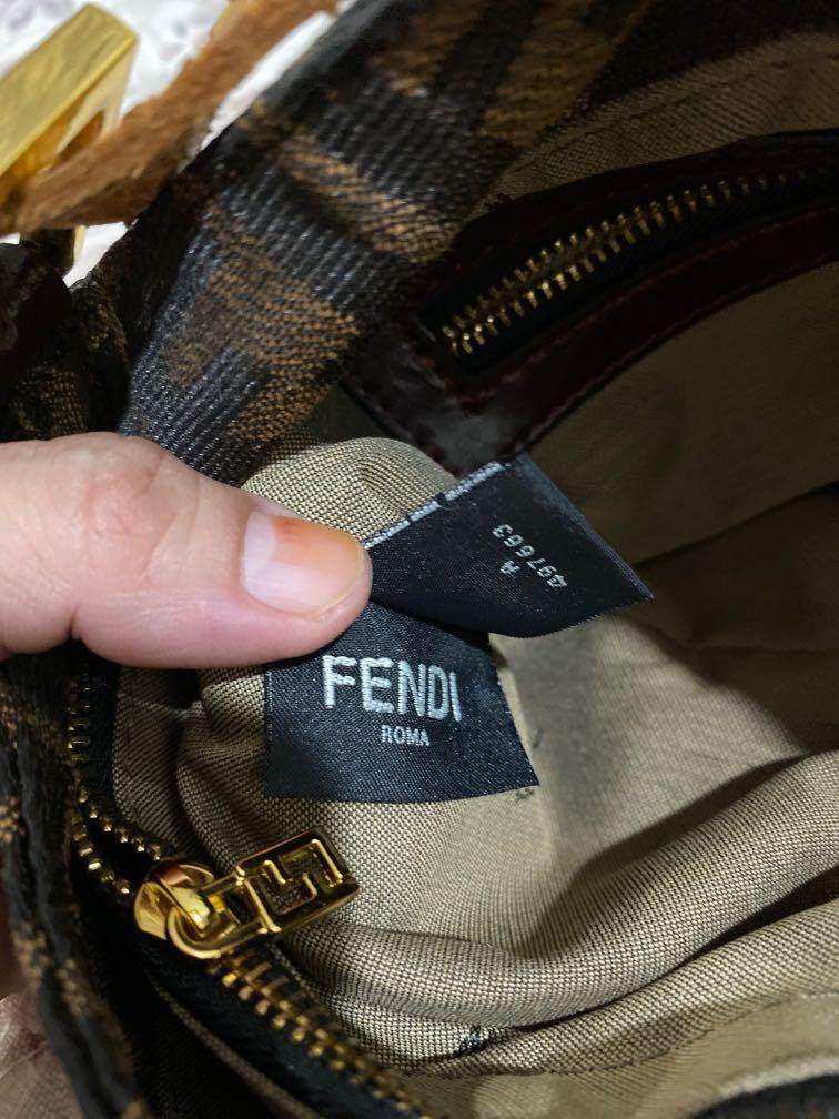 Vintage fendi zucca shoulder bag