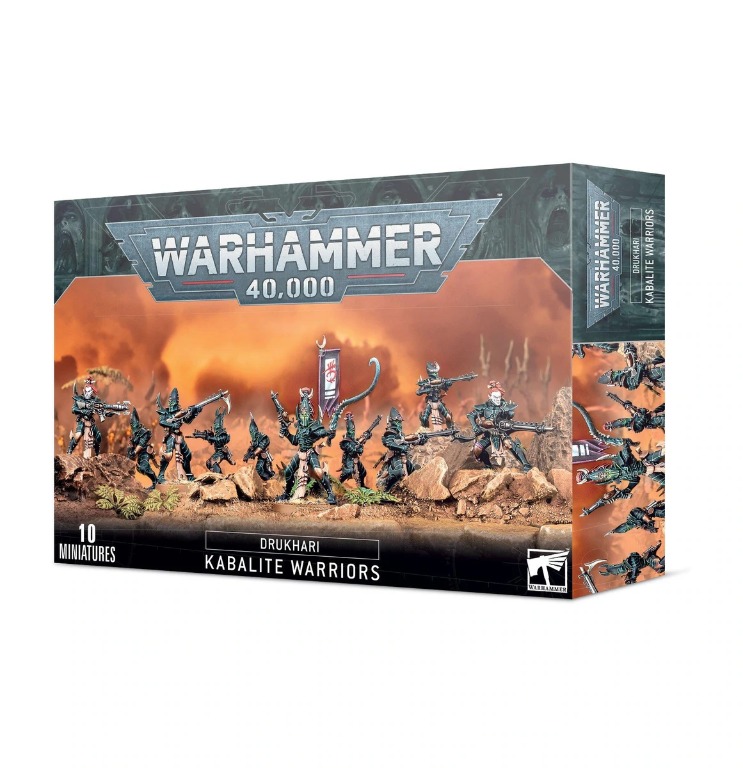 Drukhari 10x Kabalite Warriors Dark eldar  Troops Warhammer 40k Kill Team 