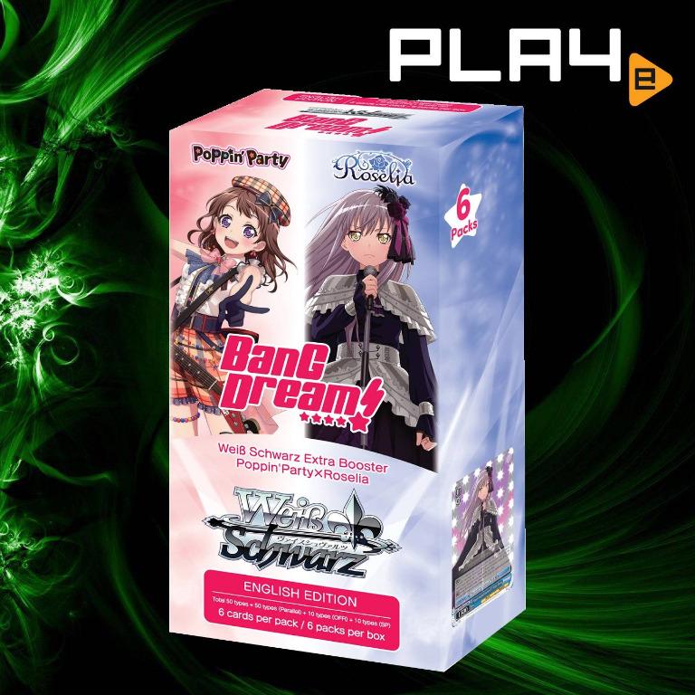 Weiss Schwarz BanG Dream! Poppin`Party x Roselia Booster Pack/Box (ENG)  (7061965) Brand New, Hobbies & Toys, Toys & Games on Carousell