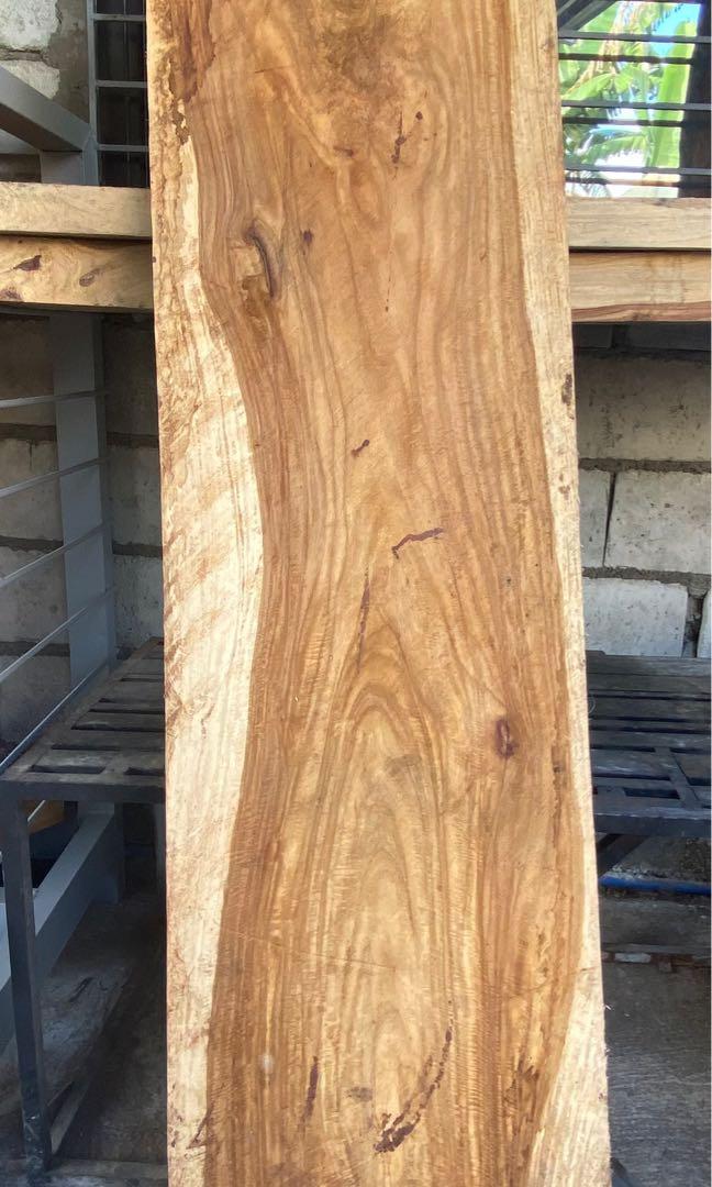 Wood Planks or Wood Slab (for Console Table, Bar Table, Bench, Dining Table) 2inx18inx6ft (Category: Other Home Furniture) located in Manila. Submitted by agnesdingescandor (Listing ID 1138769612, Image 1). Description: Narra Solid Wood Slab or Wood Planks 2inx18inx6ft. Take note that this is Raw Wood, no treatment , no varnish,and no any wood process done Actual Photo This is one of one item only Sf not included .