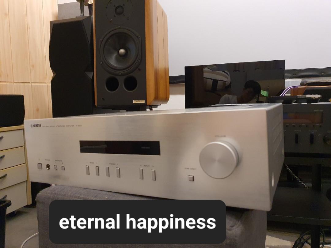 YAMAHA AS201 natural sound hifi integrated amplifier 100w, Audio, Soundbars, Speakers
