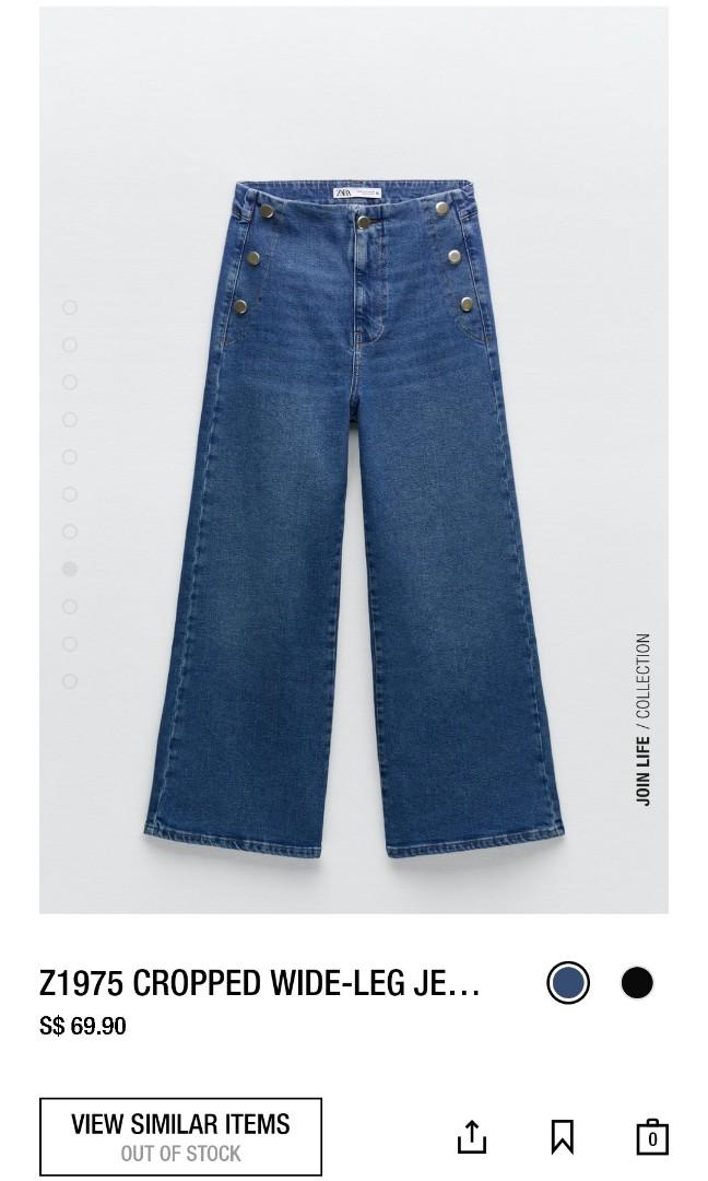 ZARA Z1975 wide legged jeans, Women's Fashion, Bottoms, Jeans