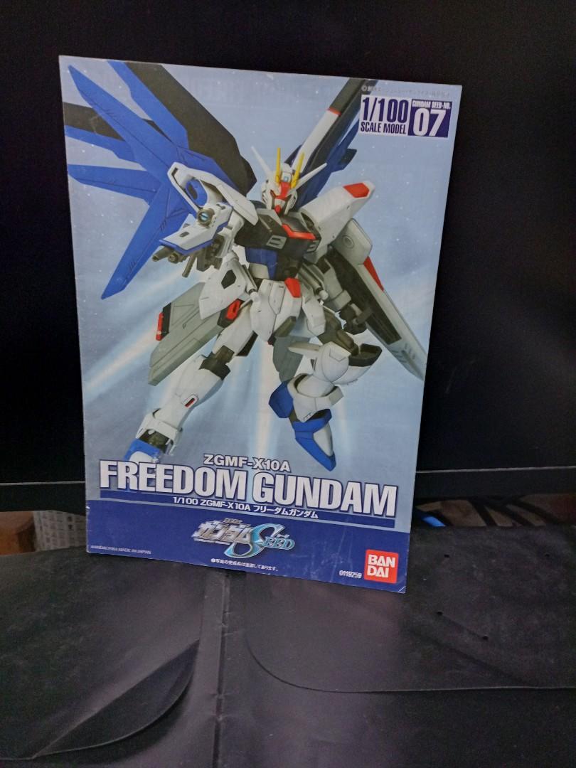 說明書1 100 自由高達freedom 興趣及遊戲 玩具 遊戲類 Carousell