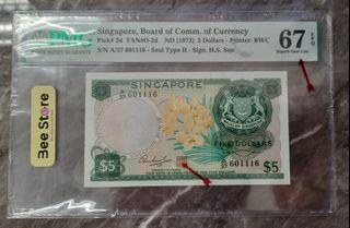 Orchid Series $5 note 67EPQ