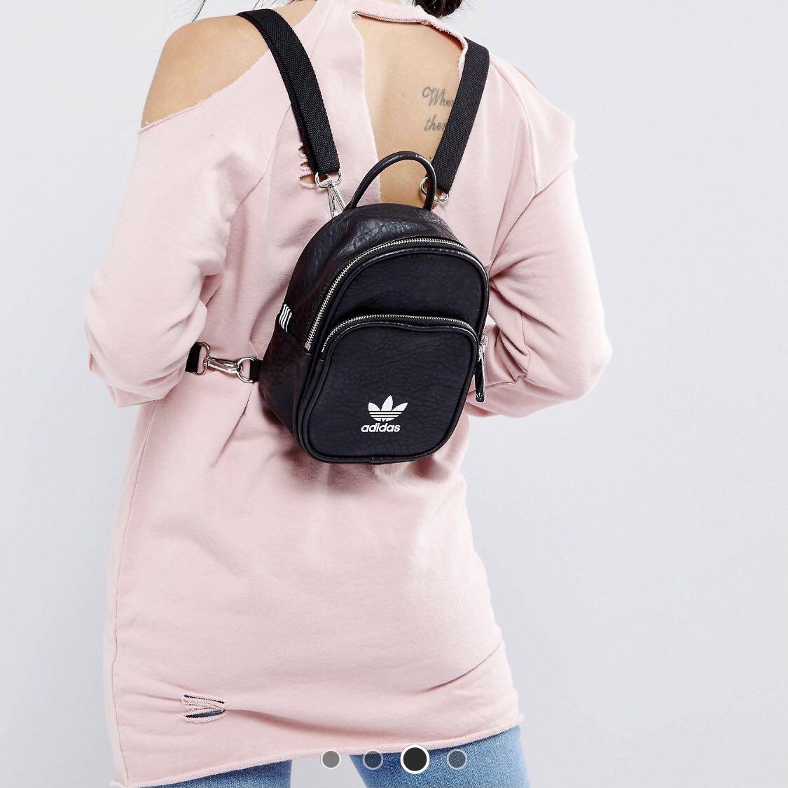 Adidas Originals Leather Mini Backpack Women s Fashion Bags