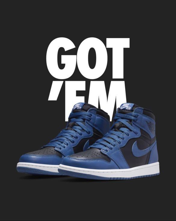 Air Jordan 1 Dark Marina Blue Retro Nike AJ1 High US9.5 MEN US5.5Y GS