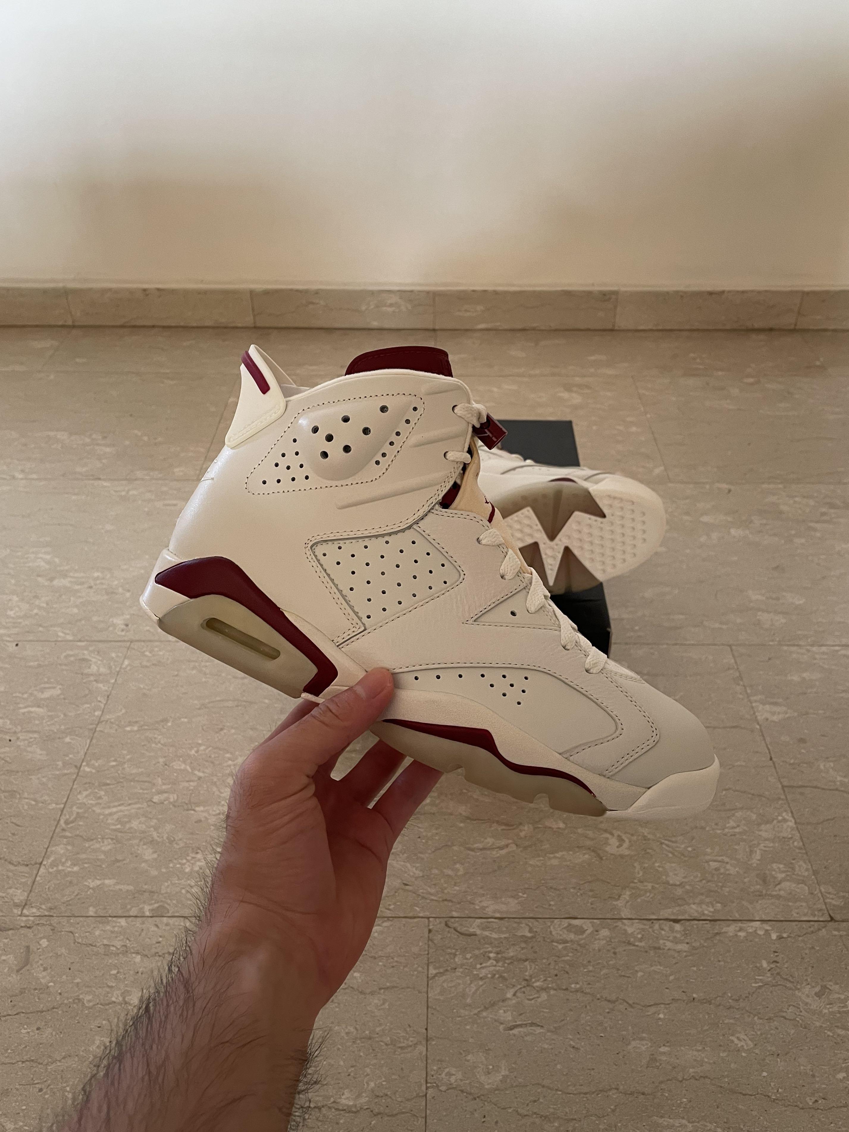 Air Jordan 6 Maroon OG Men s Fashion Footwear Sneakers on Carousell