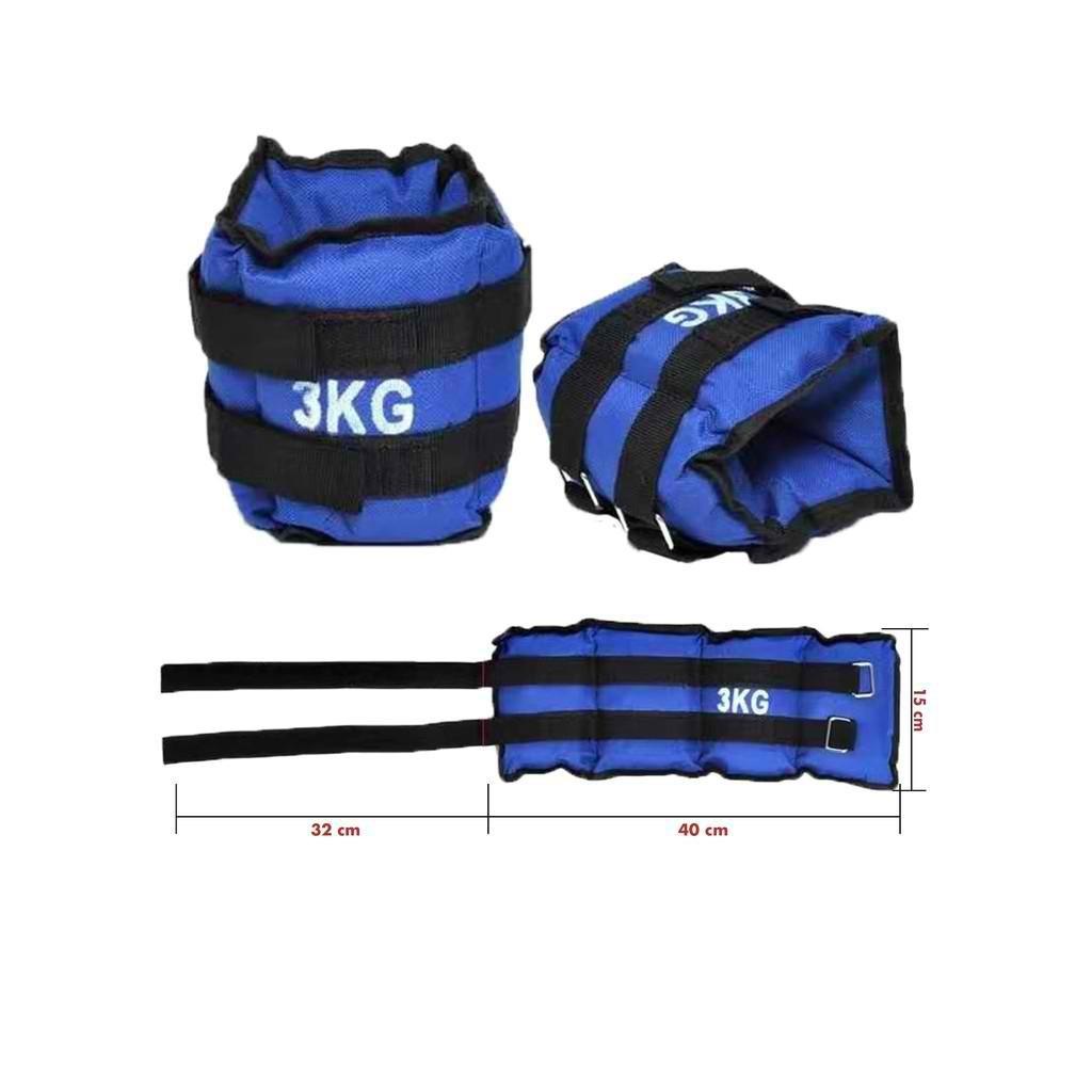 Ankle weights 3kg 1pair Sports Equipment Exercise Fitness