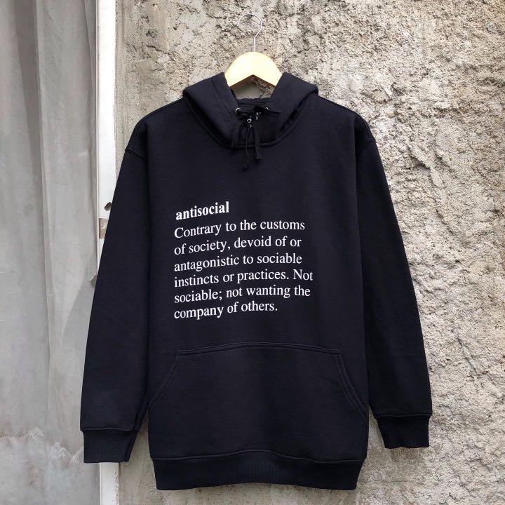 Anti social social hotsell club meanings hoodie