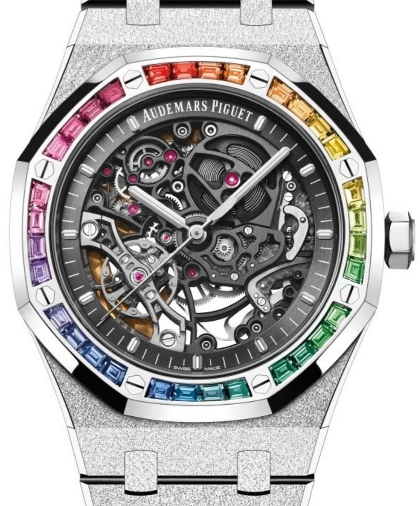 Audemars Piguet Royal Oak 15412BC (Category: Watches) located in Singapore. Submitted by davistangt (Listing ID 1138398248, Image 1). Description: AP 15412BC Double balance wheel Openworks Rainbow. 41mm frosted white gold. Extremely rare, Limited edition. Brand New. Conditions apply. Serious buyers only. will not entertain low ballers..
