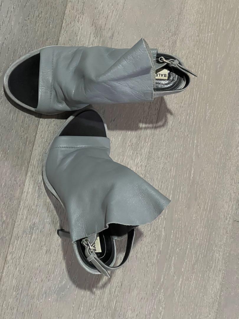 balenciaga heels grey
