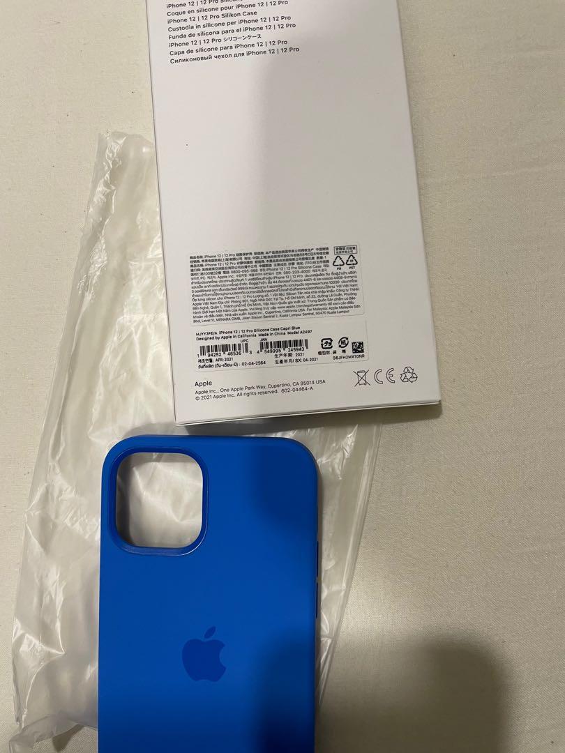 Authentic iphone 12/12 pro silicone case in Capri Blue, Mobile Phones &  Gadgets, Mobile & Gadget Accessories, Cases & Covers on Carousell