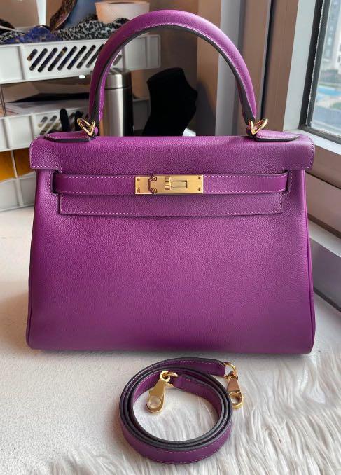 SOLD - HERMES Kelly 28 Anemone Purple Togo Leather Bag_Hermès_BRANDS_MILAN  CLASSIC Luxury Trade Company Since 2007