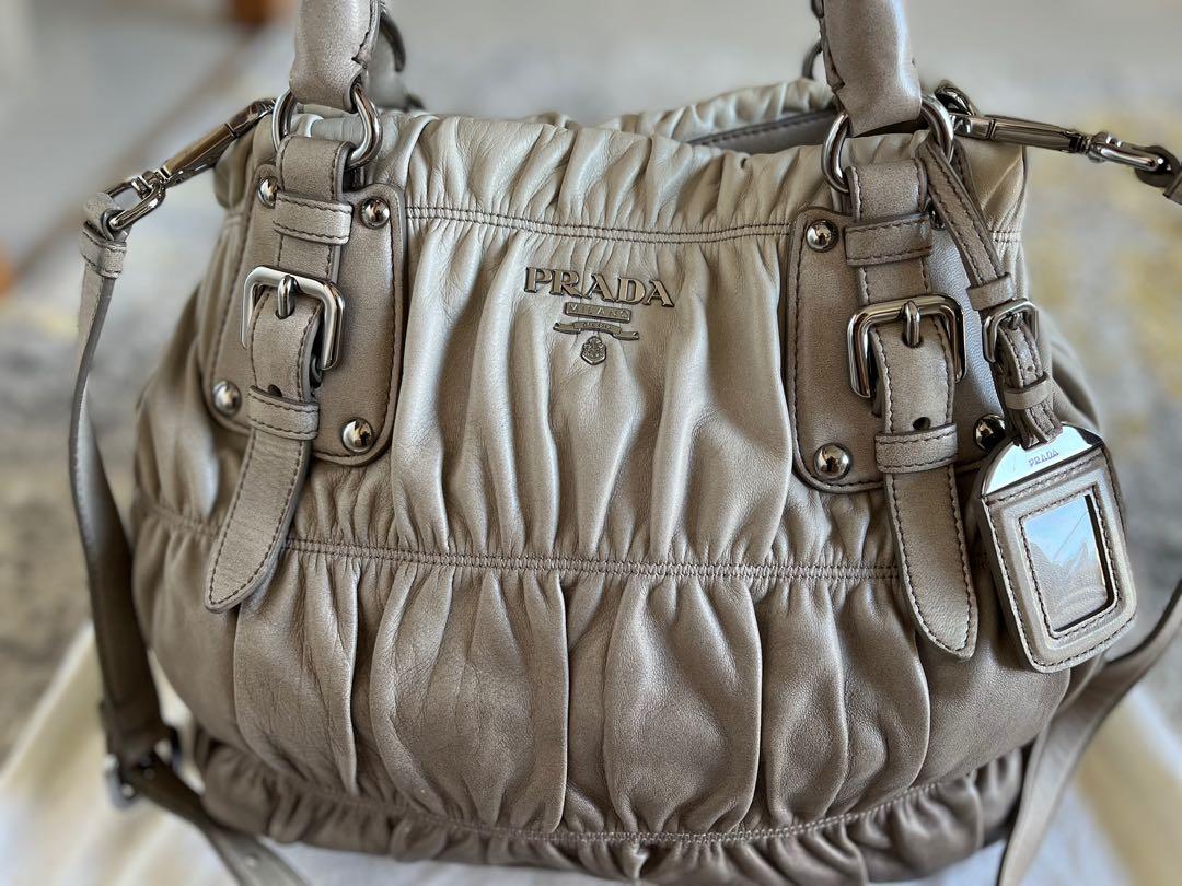 Authentic Prada Bag quilted leather color change bag Women s