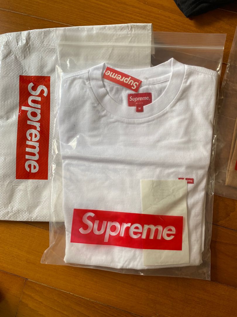 Authentic supreme small logo shirt, Men 