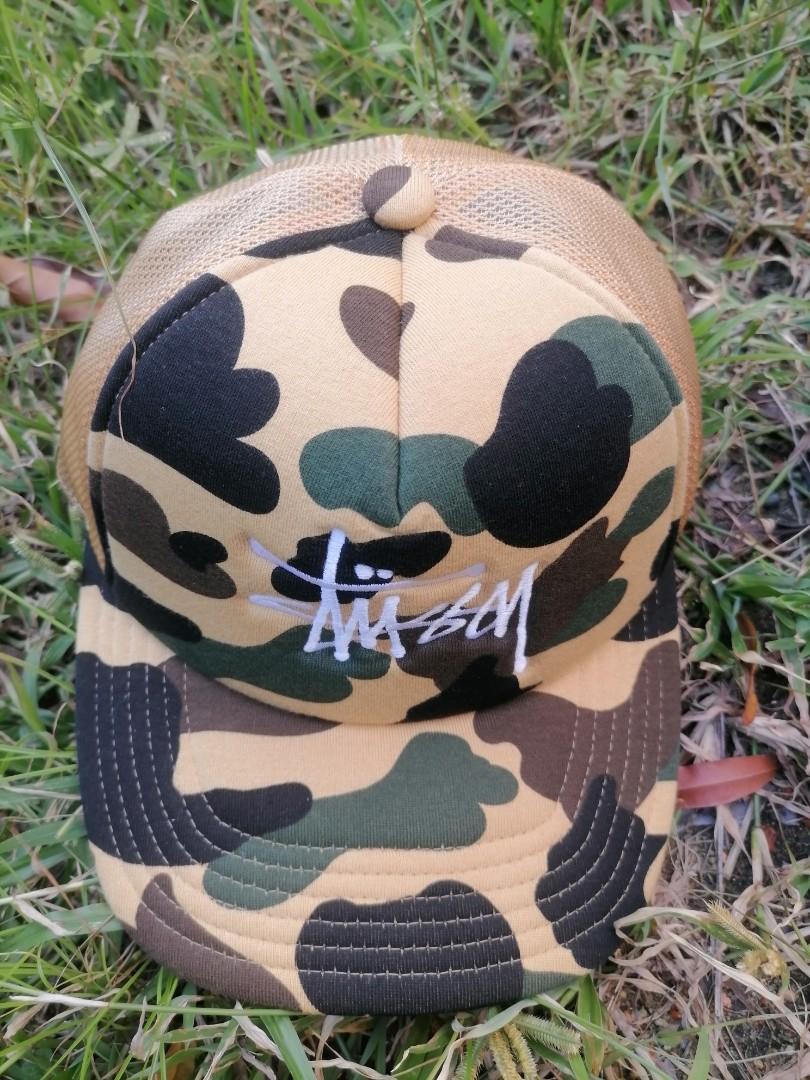 Bape x Stussy Cap Men s Fashion Watches Accessories Cap