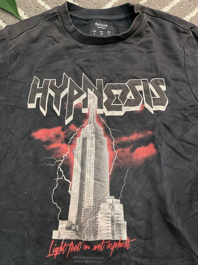 Bershka x Band Shirt HYPNOSIS world tour sweatshirt, Men's Fashion