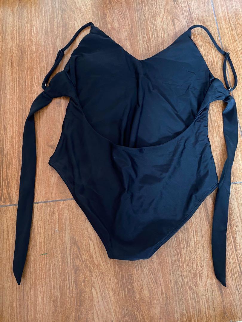 Black 1 piece swimsuit, Women's Fashion, Swimwear, Bikinis & Swimsuits