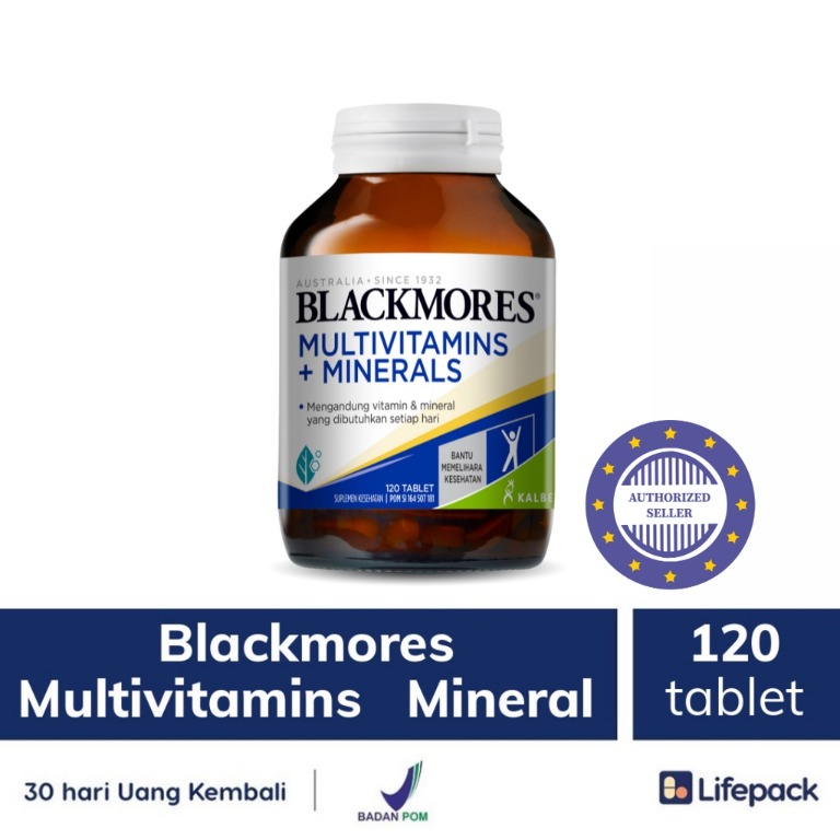 Blackmores Multivitamins + Minerals 120 tablet Lifepack, Kesehatan