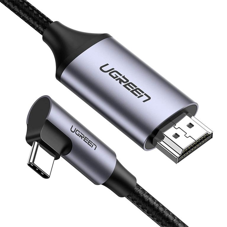 Cáp chuyển đổi Ugreen Type-C gập 90 độ sang HDMI