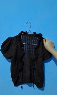 Bolero rajut coklat tua
