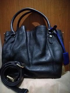 Brera 2-Way Bag with adjustible and removable sling (coded) Price: 1,200  Rank SA Color: midnight blue Material: saffiano leather (excellent  condition), By Bohol Bag Fixation