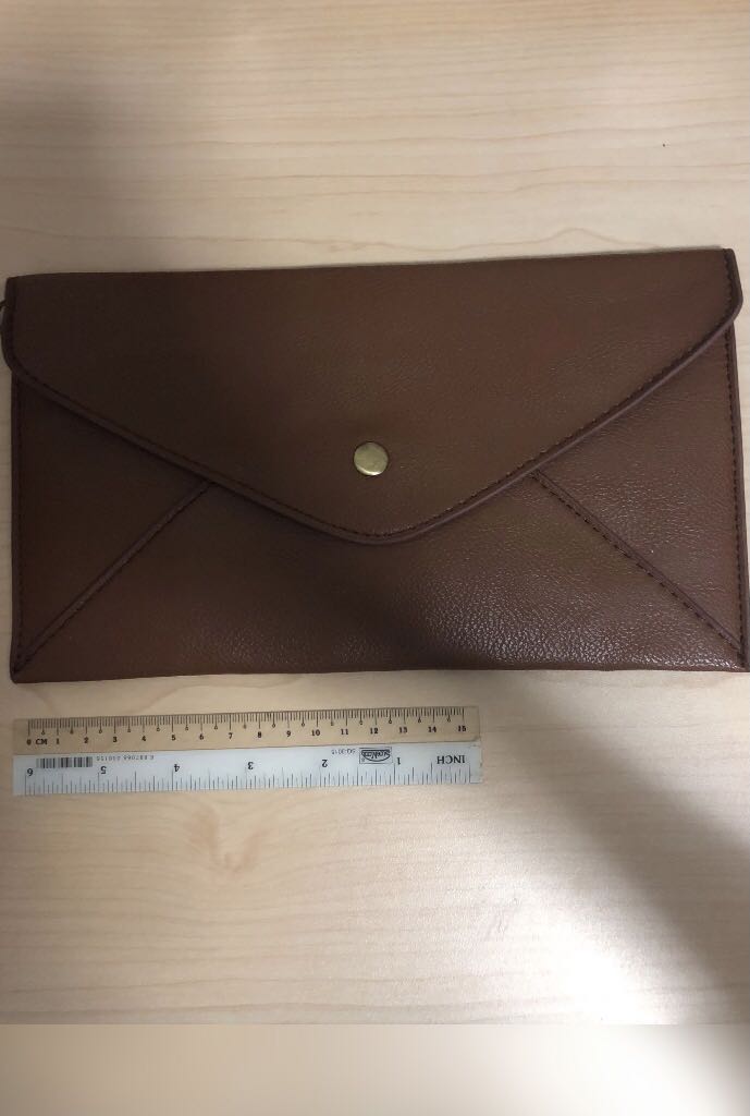 Brown Envelope Clutch Women S Fashion Bags Wallets Clutches On Carousell