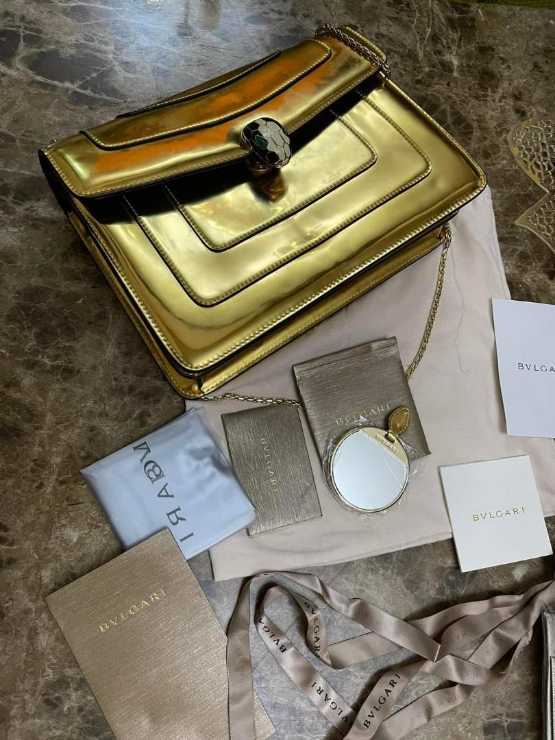 Bvlgari serpenti gold Japan preloved, Luxury, Bags & Wallets on Carousell