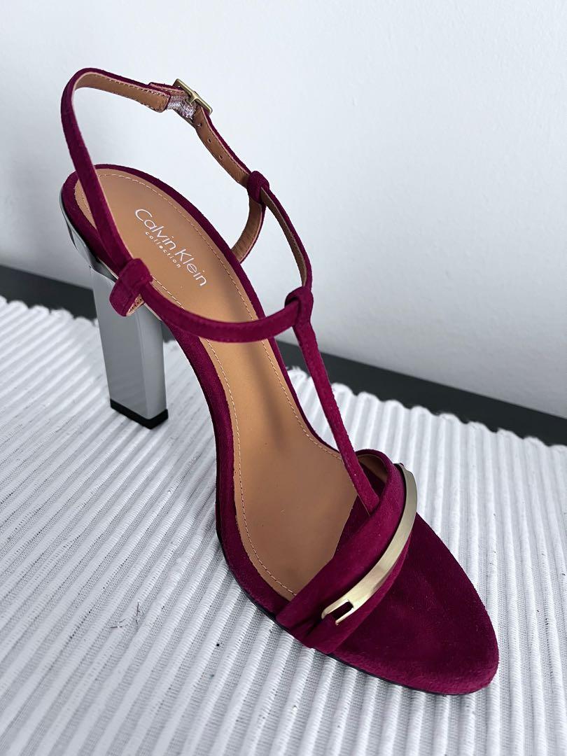 Red calvin klein top sandals