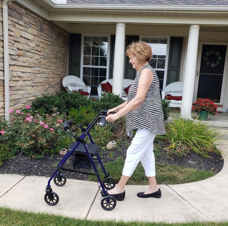 Carex Steel Rollator Walker (Category: Braces, Support & Protection) located in Marikina City. Submitted by skowshop (Listing ID 1139078423, Image 2). Description: Brand Carex Color Dark Blue Material Alloy Steel Item Dimensions LxWxH 23 x 21.5 x 25 inches Age Range (Description) Adult About this item: ROLLING WALKER. 4 wheel walker made of steel for seniors. Rolling walker includes padded seat and backrest for maximized comfort while seated upri