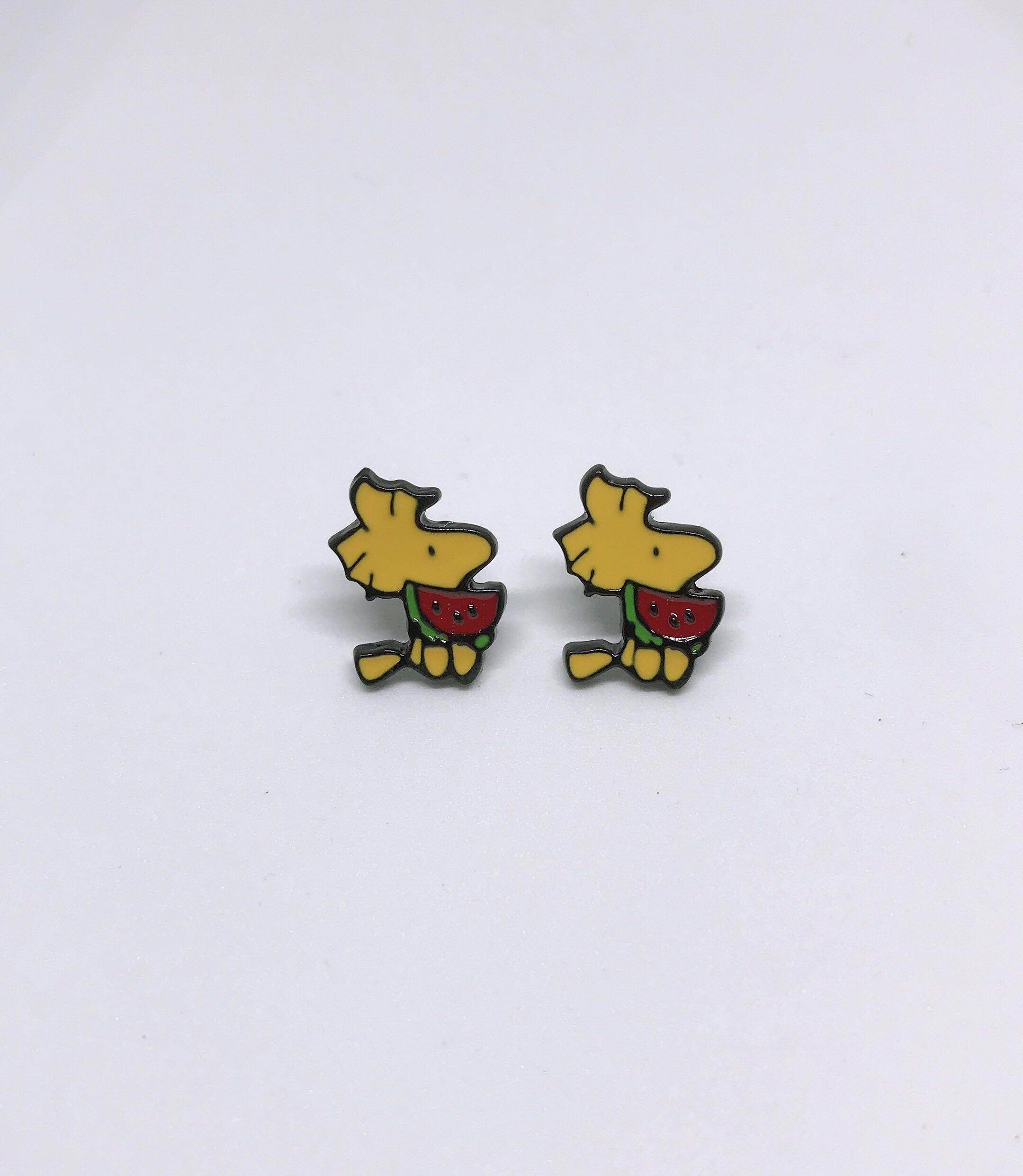 Cartoon character earrings Women s Fashion Jewelry Organisers