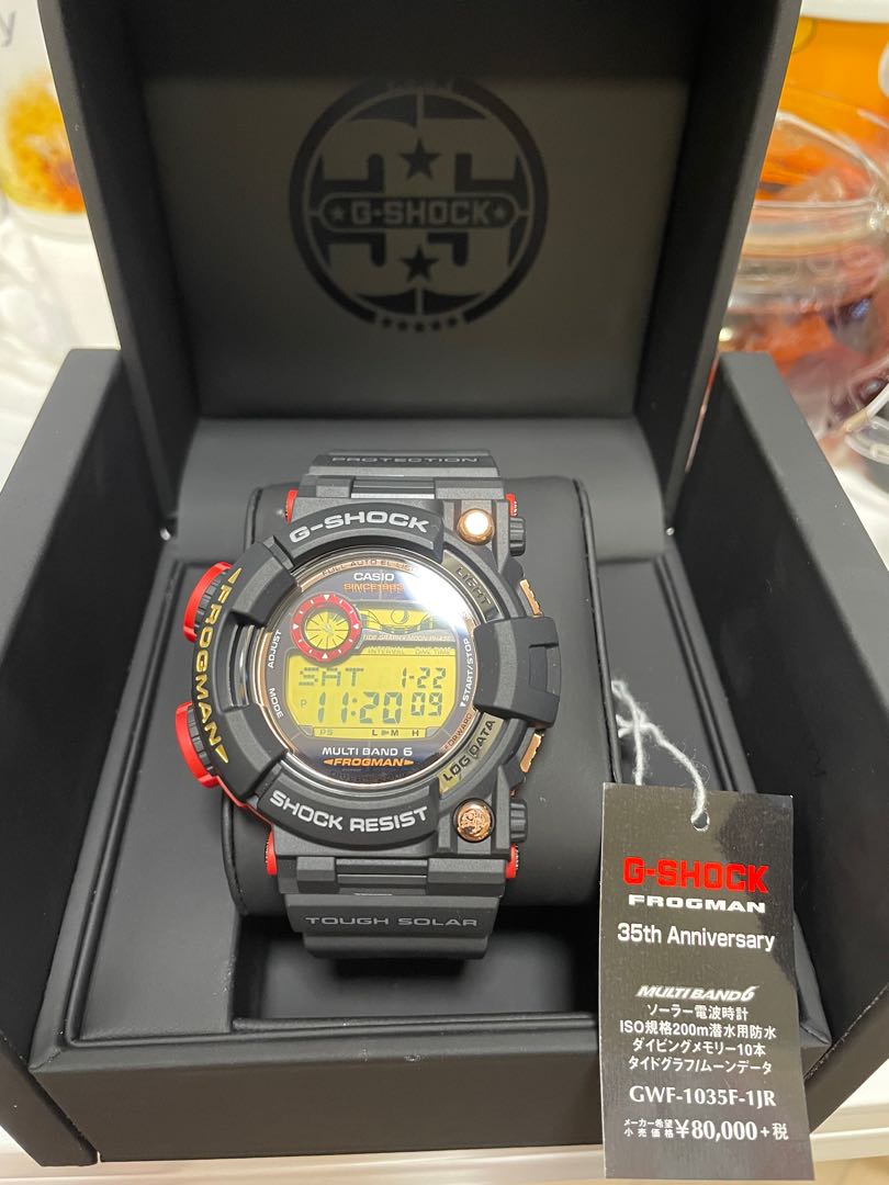 Casio G-Shock Frogman Gwf-1035F-1JR 35 週年, 名牌, 手錶- Carousell