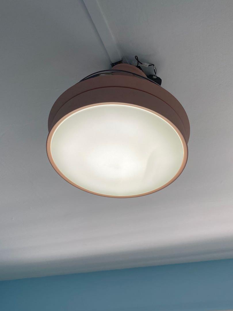 Ceiling Light (Category: Lighting) located in Singapore. Submitted by z12586 (Listing ID 1139073665, Image 2). Description: Rarely used. Three color light. With controller. Come with invisible fan. But fan not working. You can find people to repair. Bought for $120. .